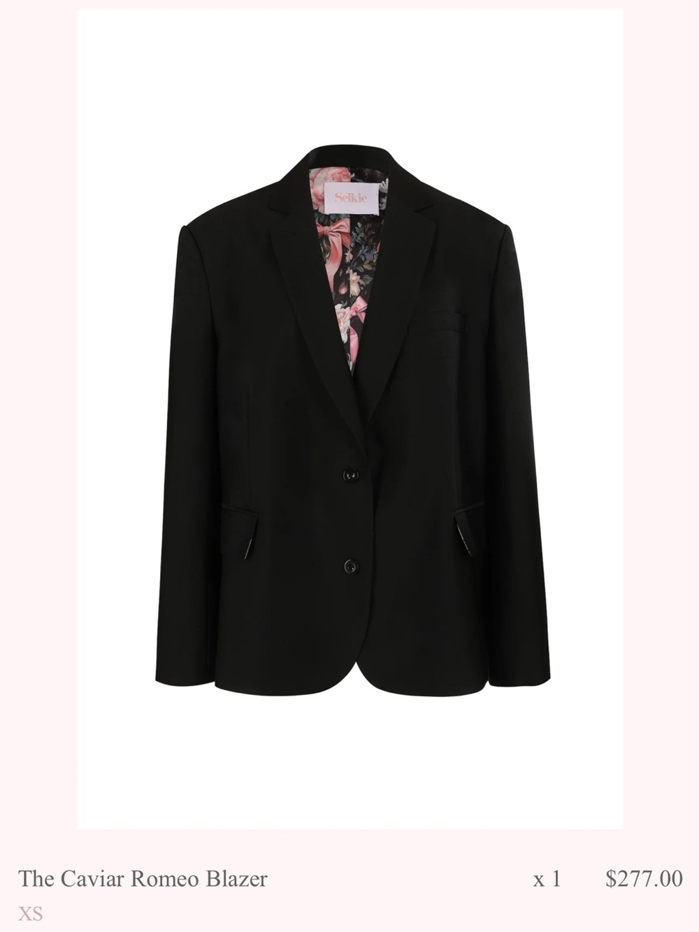 Selkie Caviar Romeo Blazer